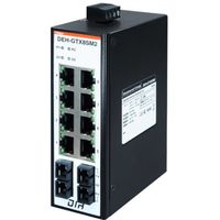 産業用イーサネットスイッチングハブ ギガビットタイプ 光ポート搭載 SCポート搭載 マルチモード DEH-GTX8SM2 1台（直送品）