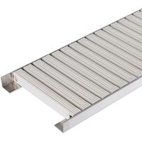 カネソウ 樹脂製グレーチング 直線敷設用(連結部固定タイプ) アイボリー PG-12525-IVORY-CHOKUSEN 1枚（直送品）