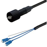 Diatrend マルチモード光ファイバーケーブル(LCーSC)2芯<防塵防水(片端)>7m DFC-MMWZLCSC-FDS21(7M)（直送品）