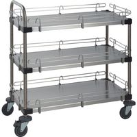 スーパーシリーズ 落下防止カート I型 430ソリッドシェルフ W606mmxD461mmxH963mm RC1MSS610A 1台（直送品）