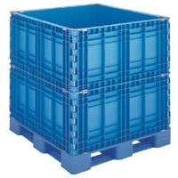 リス 樹脂製 378442 パレットボックスBJBーS・1111X1152段固定式ブルー BJB-S1111X115 1台（直送品）