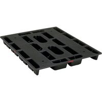 岐阜プラスチック工業 リス スキッドリサイクルパレット JCーS2・135110 JCS2135110 BK 1個 351-0368（直送品）