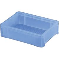 積水 【受注生産品】PZ型コンテナ PZー0002 透明ブルー 透明青 PZ2BSKB-BETTYUU TMB 1セット(500個)（直送品）