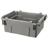 積水化学工業 積水 TH型コンテナ(取っ手付) THー42 グレー GY 1セット(500個) 136-7158（直送品）