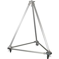 江崎機械工業 江崎 アルミ合金製三脚KC型(キャスター架台付) 定格荷重500kg KC25-500 1台 315-0363（直送品）