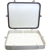 旭産業(点検窓) FREEPA R4形オール耐蝕/網付ローラーキャッチ式(BSFパッキン) AFP-R4-GC-400D 1個（直送品）