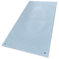 ウッドプラスチック 【まとめ買い】イベント用樹脂製敷板 Wターフ 灰 10枚セット WT-GRA-10P 1セット(10枚)（直送品）