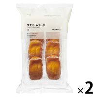 無印良品 大袋 生クリームケーキ 1セット（1袋（6個入）×2） 良品計画