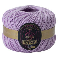 エミーグランデ ラメ レース糸 合細 Col.L671 パープル系 25g 約106m EMMYL-L671 1箱/3玉セット（直送品）