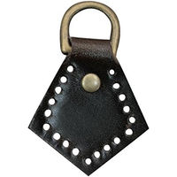 日本紐釦貿易 本革製アタッチメント 縫い付けタイプ 菱型 2個入 MAP107-C 1袋2個入/5袋(合計10個（直送品）