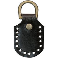 日本紐釦貿易 本革製アタッチメント 縫い付けタイプ 丸型 2個入 MAP106-C 1袋2個入/5袋(合計10個（直送品）