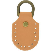 日本紐釦貿易 本革製アタッチメント 縫い付けタイプ 丸型 2個入 MAP106-E 1袋2個入/5袋(合計10個（直送品）