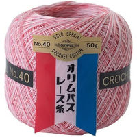 オリムパス製絲 金票 ボカシ レース糸 #40 Col.38 オレンジ系 50g 約445m OLY40-50G-38 1箱/3玉セット（直送品）