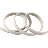 日本紐釦貿易 合皮スムーステープ グレー 幅約15mm 4mカット切り売り PLT1015-S-4M 1枚（直送品）