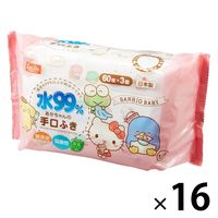 ウェットティッシュ サンリオ 水99.9％ 手口ふき（60枚×3コパック）16パック レック