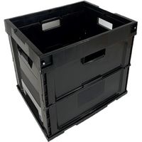 松本産業 オリコン 32L ブラック 32BL 1セット(2個) 568-7788（直送品）