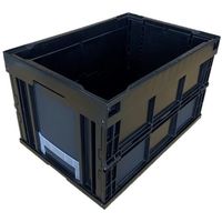 松本産業 オリコン 50L ブラック 50BL 1セット(2個) 568-7797（直送品）