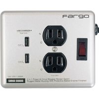 ファーゴ Fargo スチールタップ AC2個口 3.4A USB 2ポート