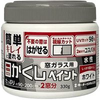 ターナー色彩 ターナー 合成樹脂塗料 窓ガラス用目かくしペイント(330g、ホワイト) WP330101 1セット(3個) 683-2560（直送品）