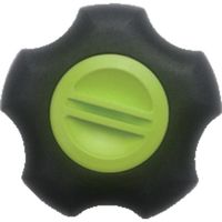 三星産業貿易 三星 フィットノブ M12 本体/黒 キャップ/緑 FIT-K-M12-GN 1セット(30個) 127-0929（直送品）