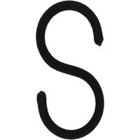 八幡ねじ YAHATA Sフック 100 ブラック 4979874195241 1セット(4個) 683-2970（直送品）