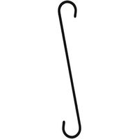 八幡ねじ YAHATA Sフック 300 ブラック 4979874195357 1セット(4個) 683-1323（直送品）