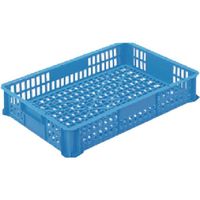 三菱ケミカル ヒシ SB型コンテナ(メッシュタイプ) W700×D460×H113 青 SB-24 B 1セット(500個)（直送品）