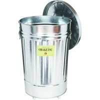 渡辺金属工業 オバケツ オバケツKM45シルバー・キャスター付 KM45 1個 554-9385（直送品）