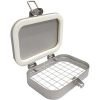 旭産業(点検窓) FREEPA Q1形耐蝕/ハイネック網付(BSFパッキン) AFP-Q1-H-GK-400D 1個 565-7072（直送品）