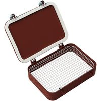 椿本チエイン TSUBACO つばきワンタッチ窓 基本型 ハイネック 網付ローラキャッチ式 350X500 CMD-P3-H-G 1個（直送品）