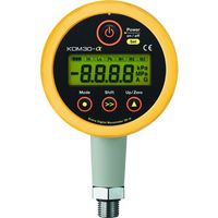 高精度デジタル圧力計 KDM30 絶対圧 電源アダプター(AC100V) 黄 ブザー KDM30ALPHA-100KPAA-A-YL-X（直送品）