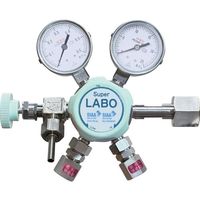 分析・研究用抗菌・抗ウイルスハンドル仕様圧力調整器(二段減圧式) S2ー1VRー1G8GーB1N1 QAN104751 1台（直送品）