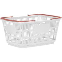 スーパーメイト カゴCBー33Eホワイト×チェリーピンク360×505×250 CB-33EWCP 1個 339-8429（直送品）