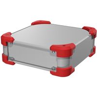 タカチ電機工業 タカチ コーナーガード付EMCシールドケース AUGE133-36-20-SR 1台 539-7922（直送品）