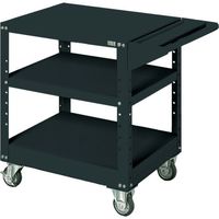 大阪製罐 OS ワークワゴン(ブラック) WR1000-B 1台 654-7872（直送品）