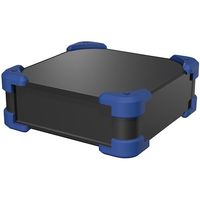 タカチ電機工業 タカチ コーナーガード付アルミケース AUG44-43-20-BN 1台 654-1168（直送品）