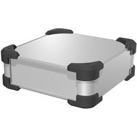 タカチ電機工業 タカチ コーナーガード付アルミケース AUG44-36-25-SB 1台 654-9098（直送品）