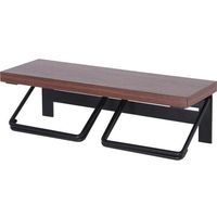 不二貿易 トイレットペーパーホルダー 2ロール BR×BK 16098 1個 675-3365（直送品）