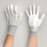 丸和ケミカル 制電PUパーム手袋 10双入 Lサイズ 1767-L 1組(10双) 684-2486（直送品）