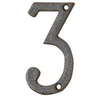 トレード sign city アイアンナンバー 「3」 木製ボード 切文字 60524ー04 6300056829 1個 682-6706（直送品）