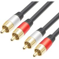 ホーリック RCAオーディオケーブル 1m 2RCA RC10-800RSB 1個 684-5114（直送品）