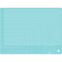 ミワックス スケルトンカッティングマット 600×450×2mm ブルー STN-A2-BU 1枚 682-9870（直送品）