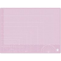 ミワックス スケルトンカッティングマット 600×450×2mm ピンク STN-A2-P 1枚 682-9872（直送品）