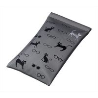 パール 片口ソフトケース ネコとメガネ柄GR 098509 1個 689-4055（直送品）