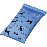 パール 片口ソフトケース ネコとメガネ柄BU 098512 1個 689-4056（直送品）