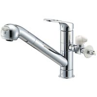 SANEI シングルワンホールスプレー分岐混合栓 K87000ETJV-V2S 1台 690-3288（直送品）