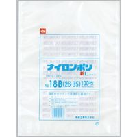 福助工業 福助 ナイロンポリ 新Lタイプ NO.18B(26ー35) バラ100枚入 0985376 1袋(100枚) 690-2254（直送品）