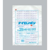 福助工業 福助 ナイロンポリ 新Lタイプ NO.25(40ー55) バラ100枚入 0985473 1袋(100枚) 690-2210（直送品）