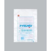 福助工業 福助 ナイロンポリ 新Lタイプ NO.13(20ー28) バラ100枚入 0985260 1袋(100枚) 690-2252（直送品）