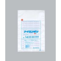 福助工業 福助 ナイロンポリ 新Lタイプ NO.14(20ー30) バラ100枚入 0985287 1袋(100枚) 690-2241（直送品）